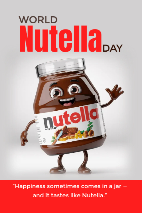 Modèle World Nutella Day Poster | PosterMyWall