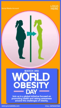 World Obesity Day Awareness Instagram Story template