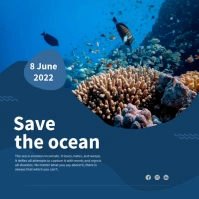 World Ocean Day Celebrations Square (1:1) template