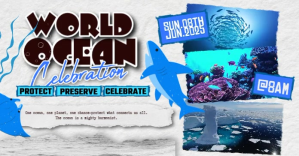 World Ocean Day Event Изображение, которым поделились на Facebook template