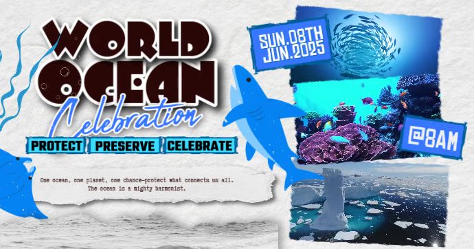 World Ocean Day Event Imagem partilhada do Facebook template