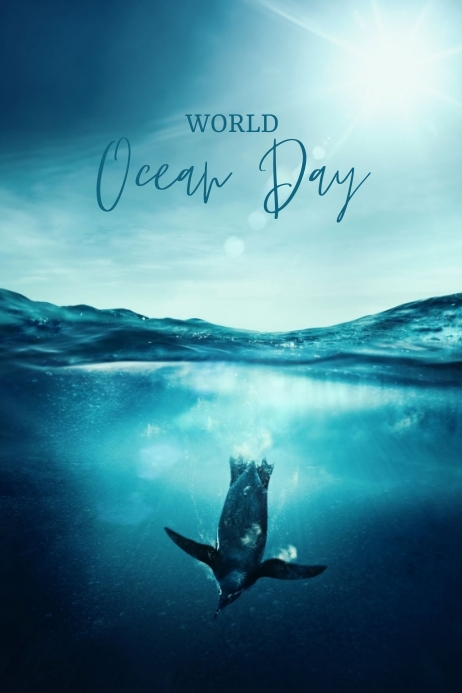 World Ocean Day Poster Template PosterMyWall world-ocean-day-poster-template-postermywall