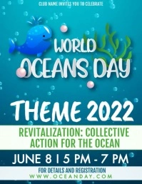 World Ocean Day Template Flyer (US-Letter)