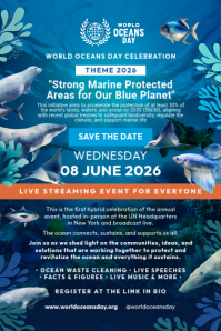 World Oceans Day Celebration A3 Template | PosterMyWall