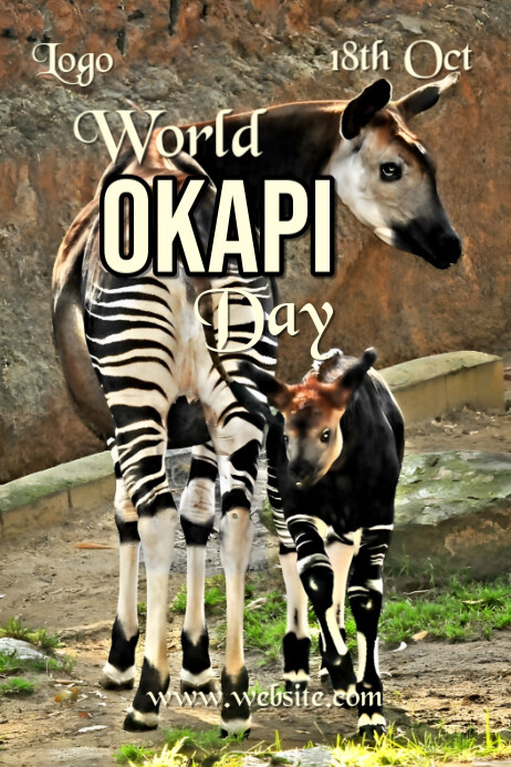 World okapi day Template | PosterMyWall