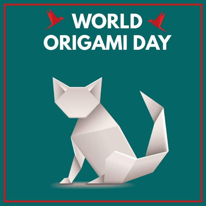 World Origami Day, Origami Day Template | PosterMyWall
