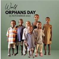 world orphans day Instagram-opslag template