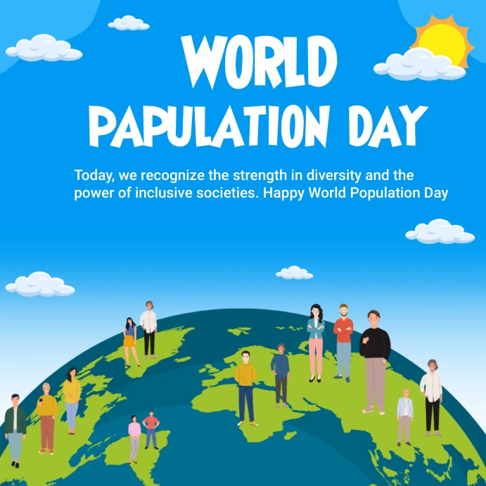 Copy of world papulation day | PosterMyWall
