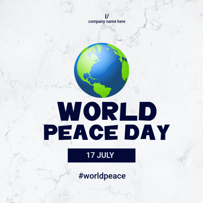 World Peace Day Template PosterMyWall