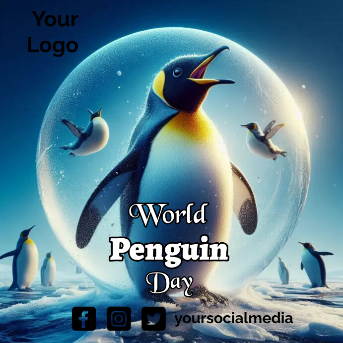 World Penguin Day Template PosterMyWall