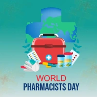 World Pharmacist Day Template สี่เหลี่ยมจัตุรัส (1:1)