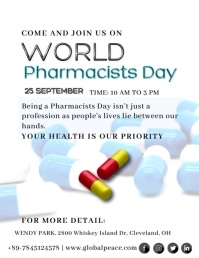 World Pharmacists Day Рекламная листовка (US Letter) template
