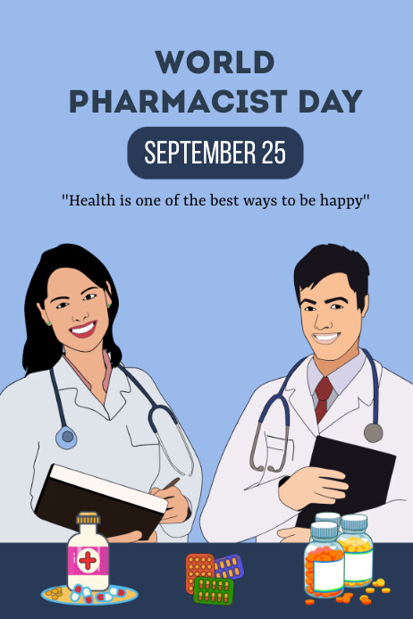 Poster Rph World Pharmacists Day Poster Template | PosterMyWall