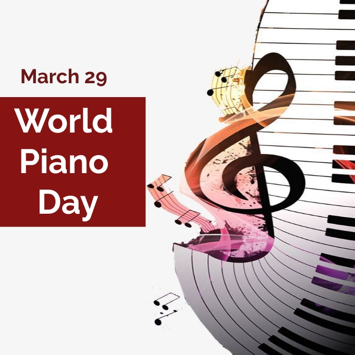 Copy of world piano day PosterMyWall