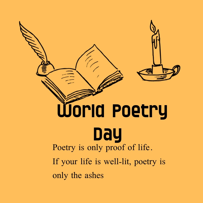 World poetry day Template PosterMyWall