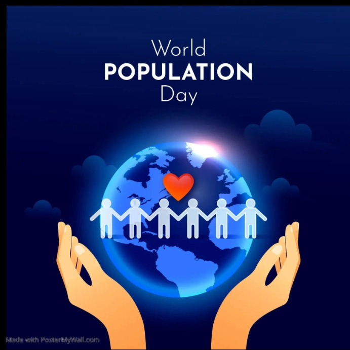 World population day poster design template ( | PosterMyWall