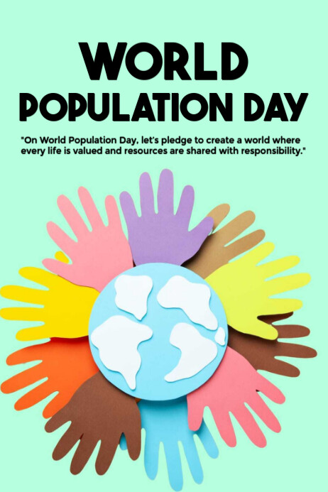 World Population Day Template 2025 Poster