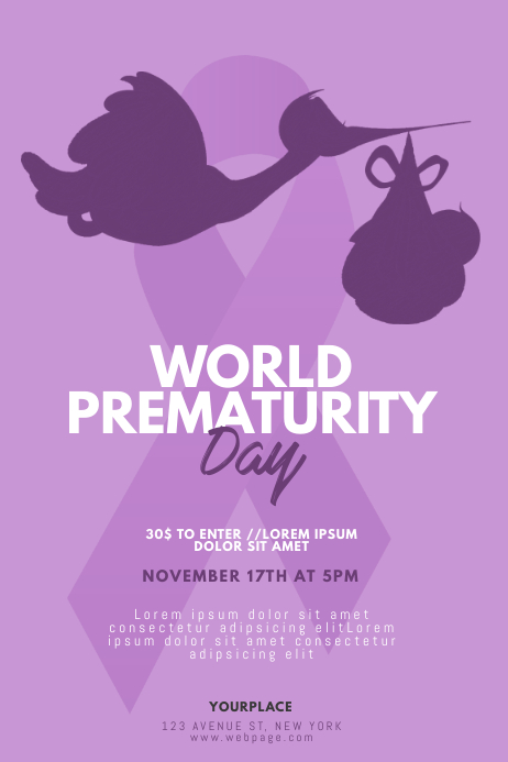 World Prematurity Day Template | PosterMyWall