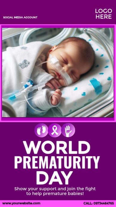 world prematurity day event Template | PosterMyWall