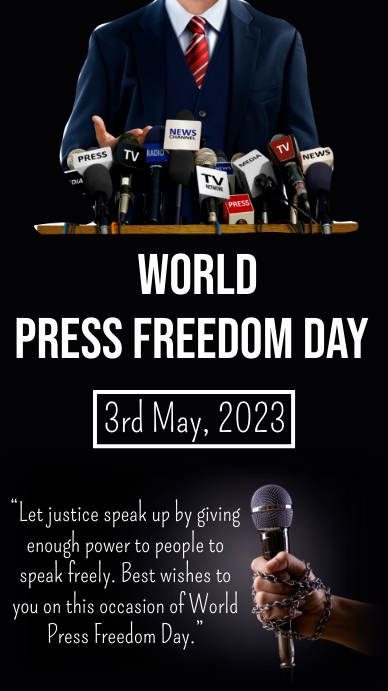 Copy of world press freedom day,press freedom post | PosterMyWall