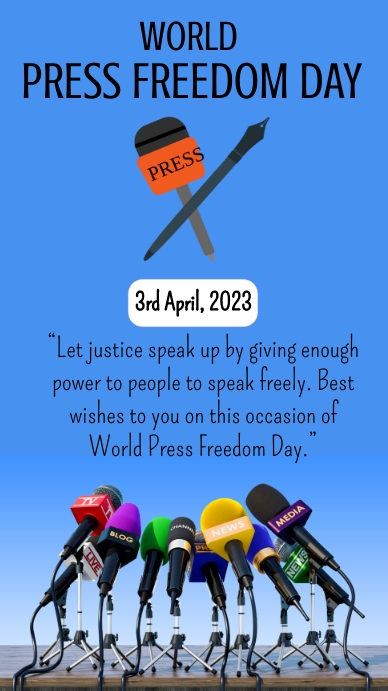 Freedom Post world press freedom day,press freedom post Template | PosterMyWall