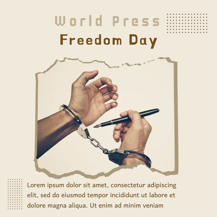 World Press Freedom Day instagram post Template | PosterMyWall