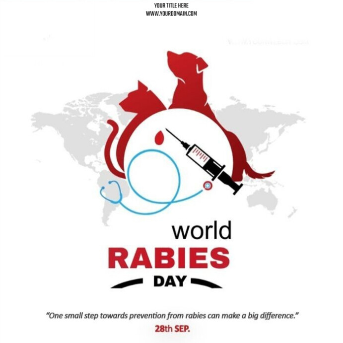 World Rabies Day Instagram Post template
