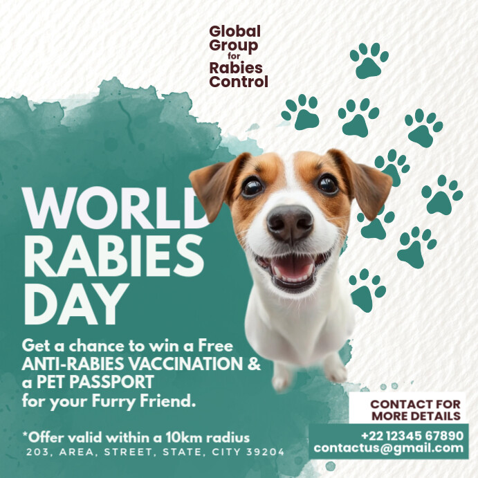 World Rabies Day Promo Template | PosterMyWall