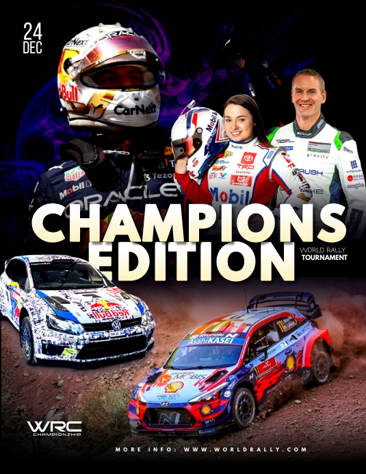 Copy of world rally championship flyer poster design | PosterMyWall