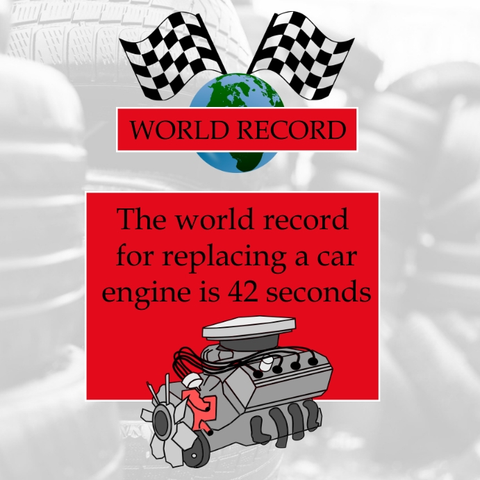 World Record Informational Racing Post Template | PosterMyWall