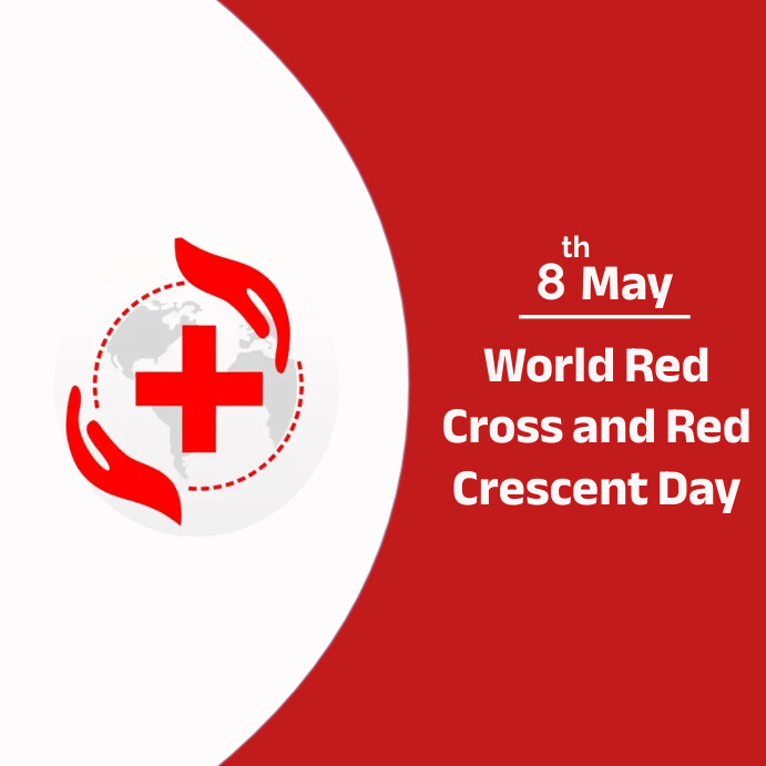 world red cross and crescent day Instagram Post template