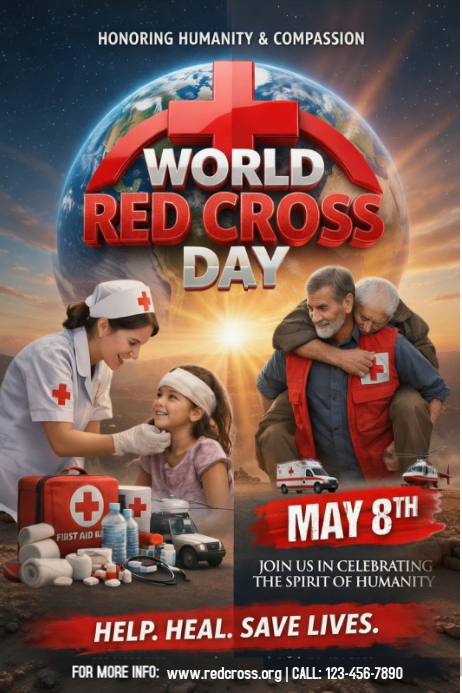 World Red Cross Day Poster Template | PosterMyWall
