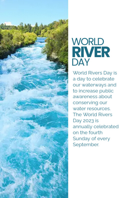 World River Day Poster Template | PosterMyWall