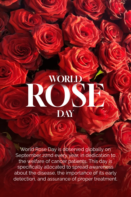 World Rose Day Poster Template | PosterMyWall