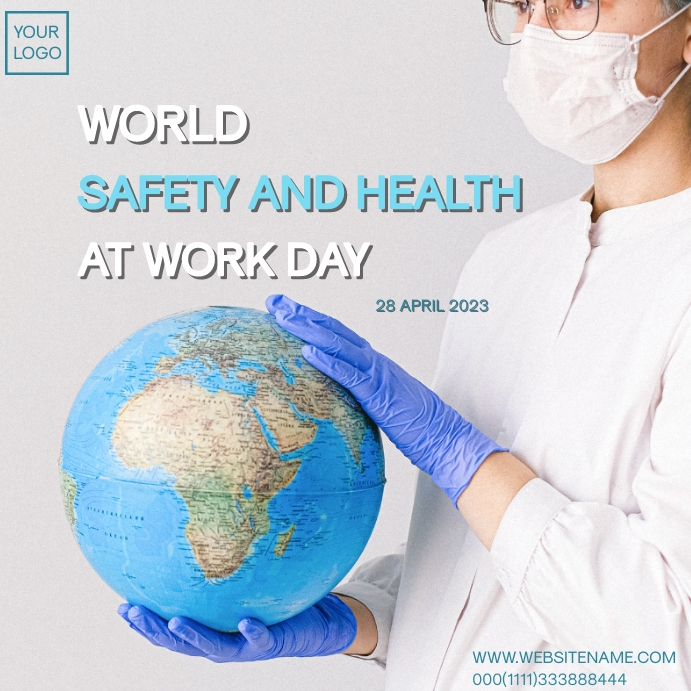 world safety and health at work day Template | PosterMyWall