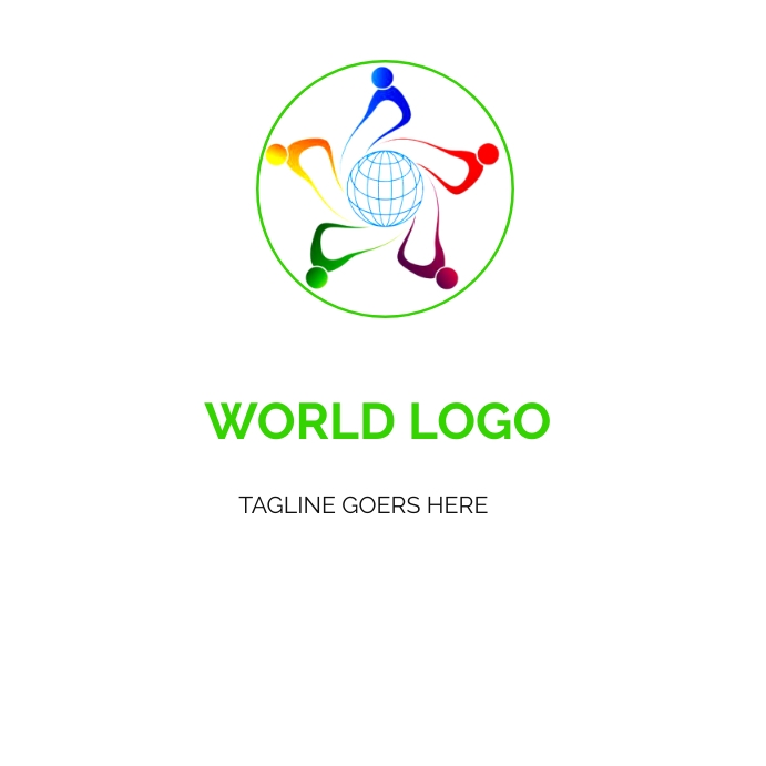 WORLD SAVE LOGO LOGO,INSTA LOGO Wpis na Instagrama template