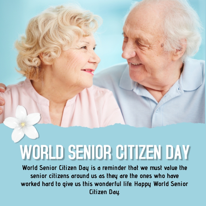 World senior citizens day,event Instagram Post template