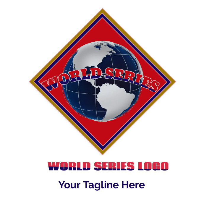 Copy of world series logo design logo design | PosterMyWall