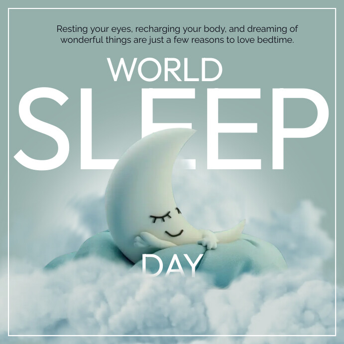 Sleep Tumblr Posts World Sleep Day Instagram Post Template | PosterMyWall