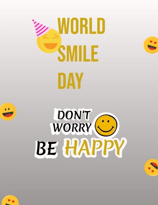 World Smile Day flyer template เทมเพลต | PosterMyWall