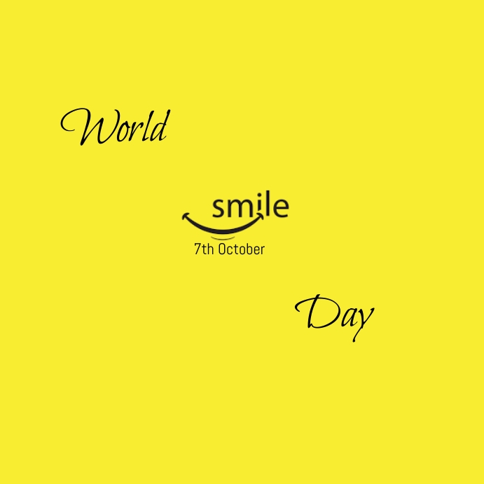 world smile day instagram post Template | PosterMyWall