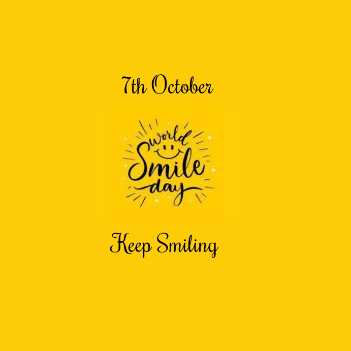 world smile day instagram post Template | PosterMyWall