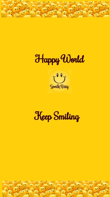 world smile day instagram story (2) Template | PosterMyWall