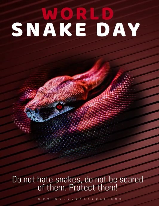 world snake day Post Template | PosterMyWall