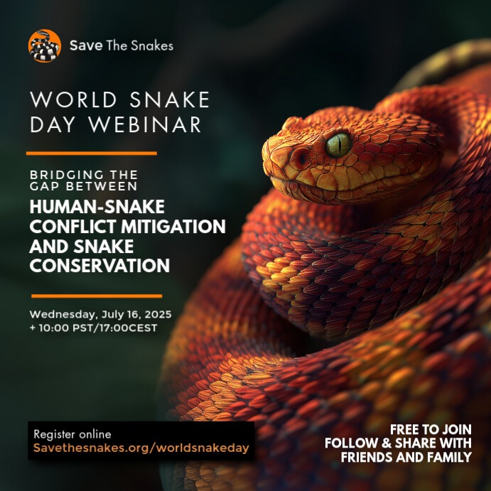 Snake Conference Copy of World Snake Day Webinar Template | PosterMyWall