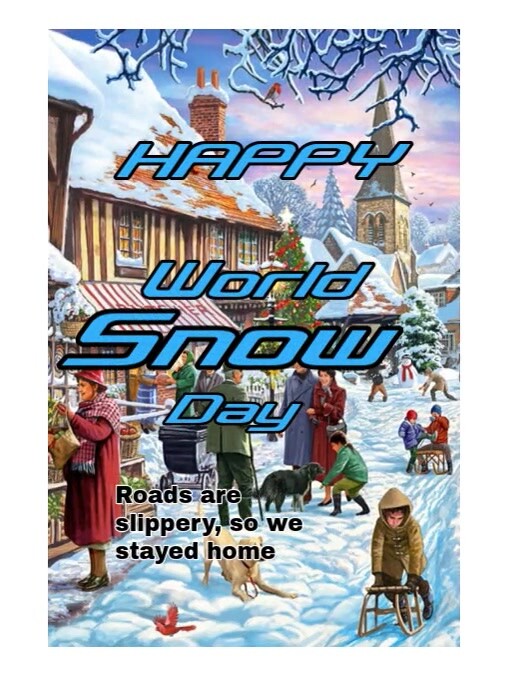 World Snow Day Flyer (US Letter) template