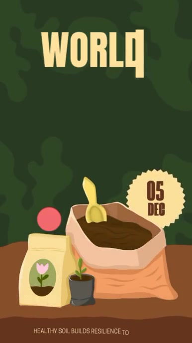 World Soil Day video template Reel do Instagram