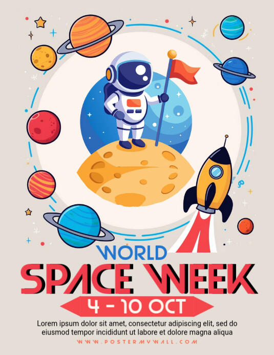 Copy of World Space Week | PosterMyWall