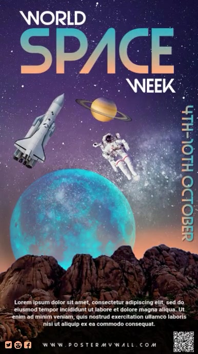 World Space week Template | PosterMyWall