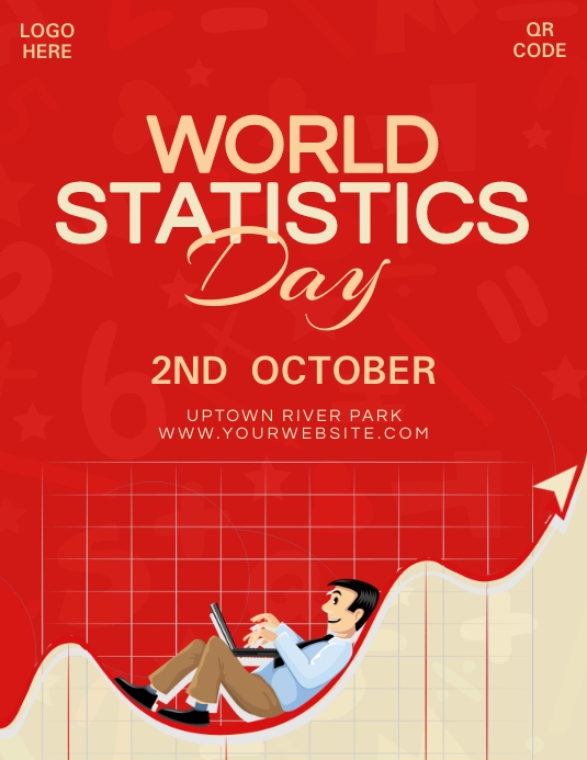 World Statistics Day Celebration Flyer Poster Template | PosterMyWall